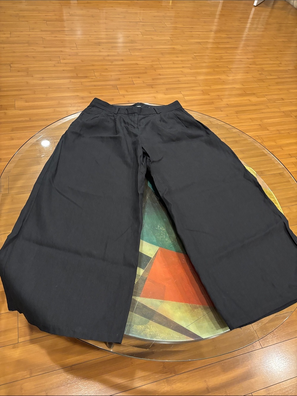 Theory Black Wide-Leg Women's Pants